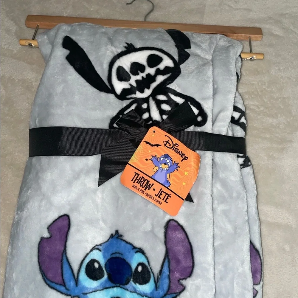 NEW RELEASE!! Disney Stitch Skeleton Halloween Throw Blanket